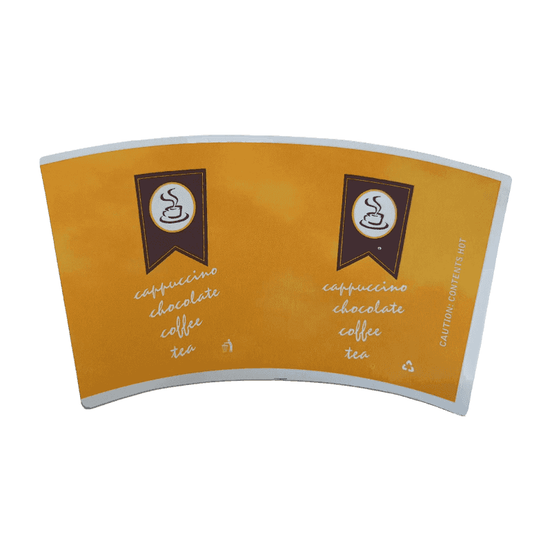 8.25 oz papieren bekers grondstoffen PE Coated Paper Cup -ventilator